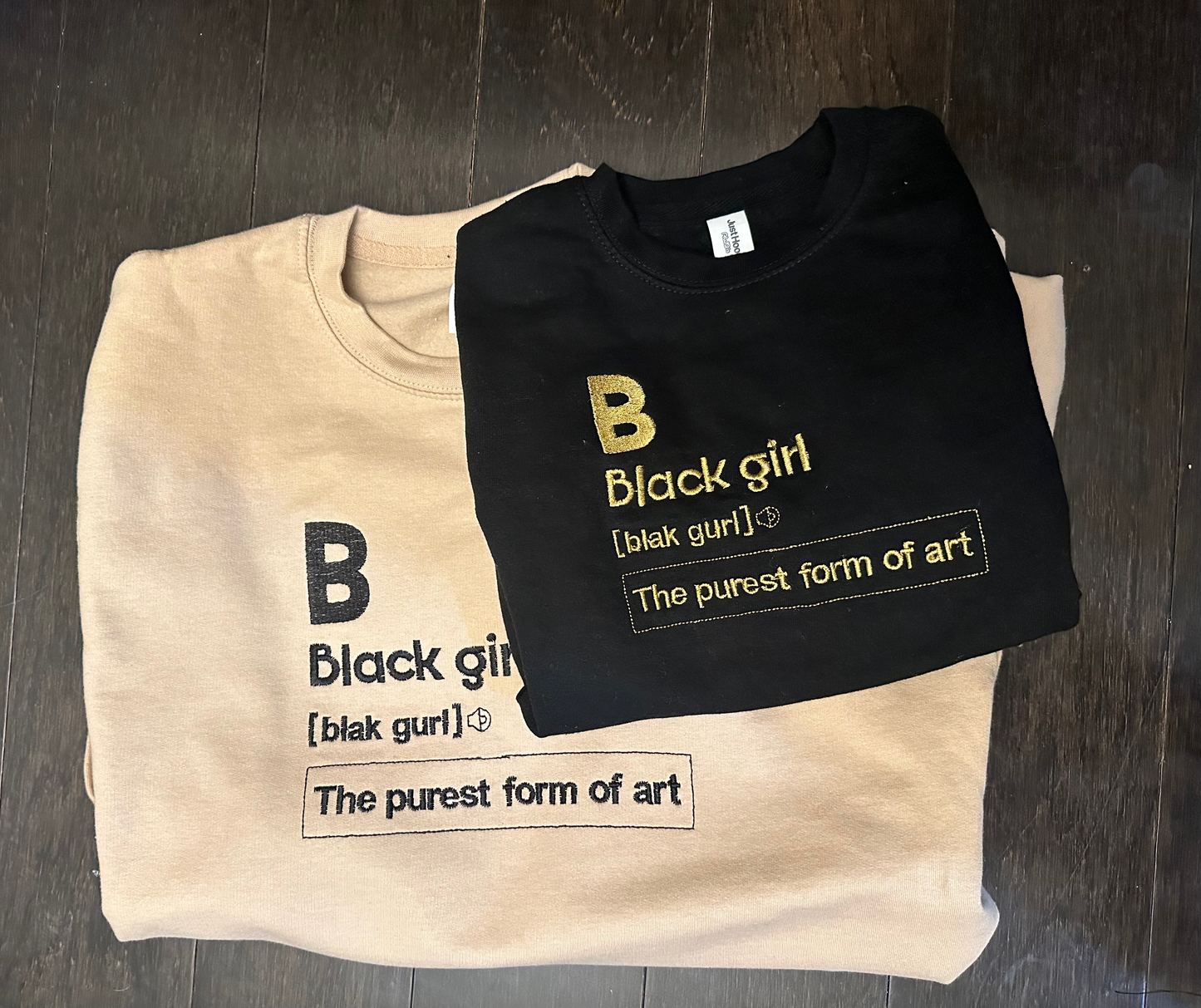 Black Girl Definition Sweatshirt – Embroidered